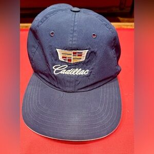 Cadillac Adidas Baseball Golf Cap Hat Navy Blue OSFM Adjustable Embroidered Logo